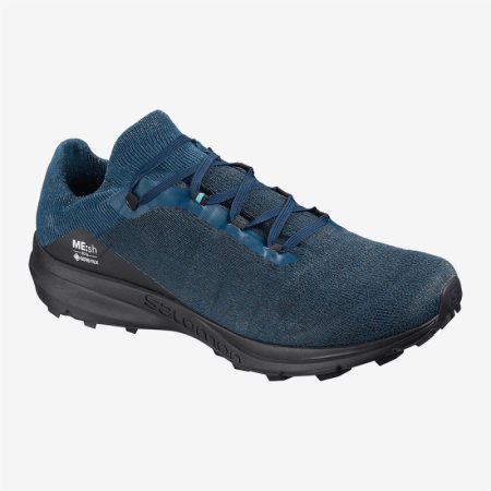 Zapatillas Trail Running Salomon GTX 3D FIT TRAIL LTD Hombre Azul Marino (ES-TPMB)